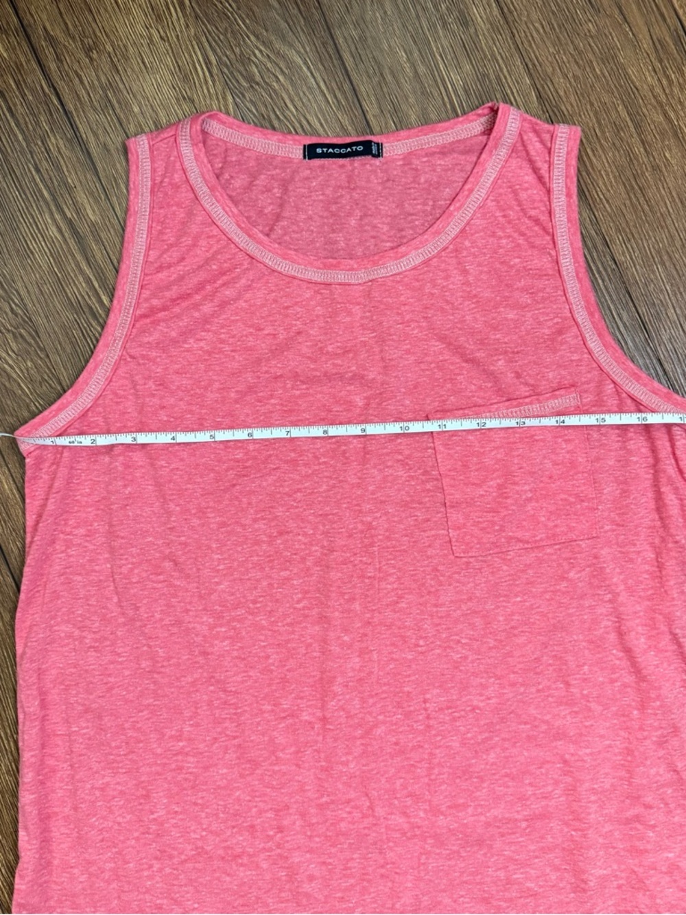 Staccato tank top. Pink size medium NWOT - Picture 8 of 8